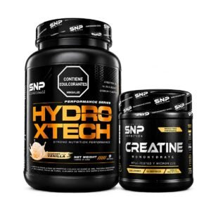 Combo Proteína Hydro Xtech 3 lb + Creatina Monohidratada SNP 300 g 60 Servicios